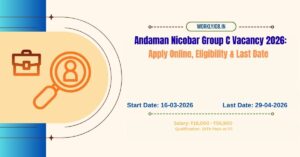 Andaman Nicobar Group C Vacancy 2026