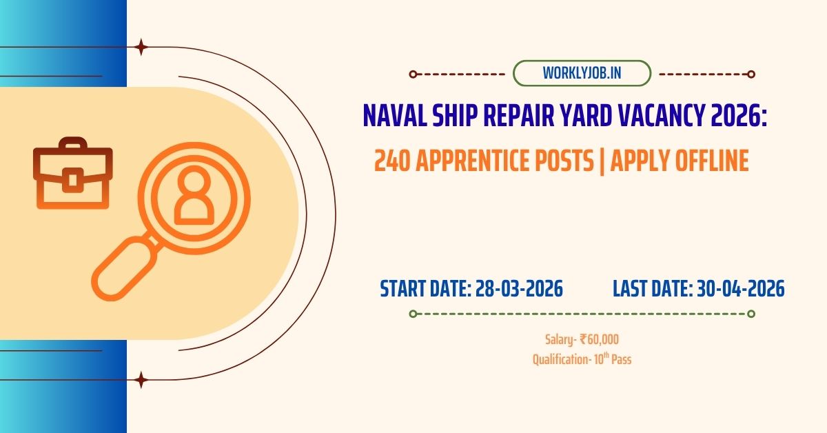 Naval Ship Repair Yard Vacancy 2026