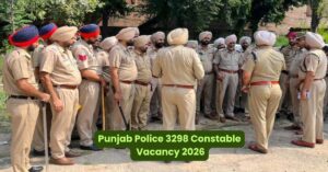 Punjab Police 3298 Constable Vacancy 2026