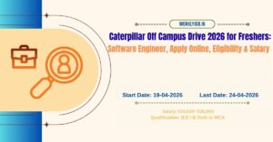 Caterpillar Off Campus Drive 2026 for Freshers