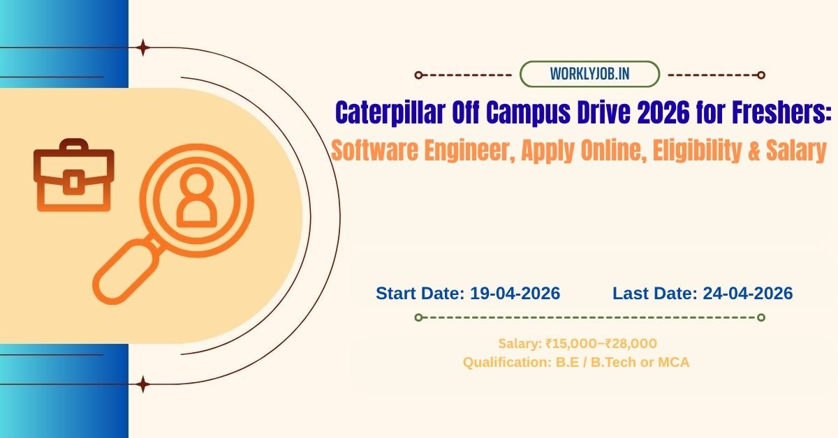 Caterpillar Off Campus Drive 2026 for Freshers