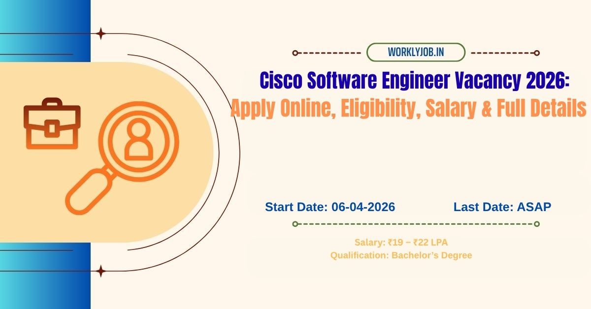 Cisco Software Engineer Vacancy 2026