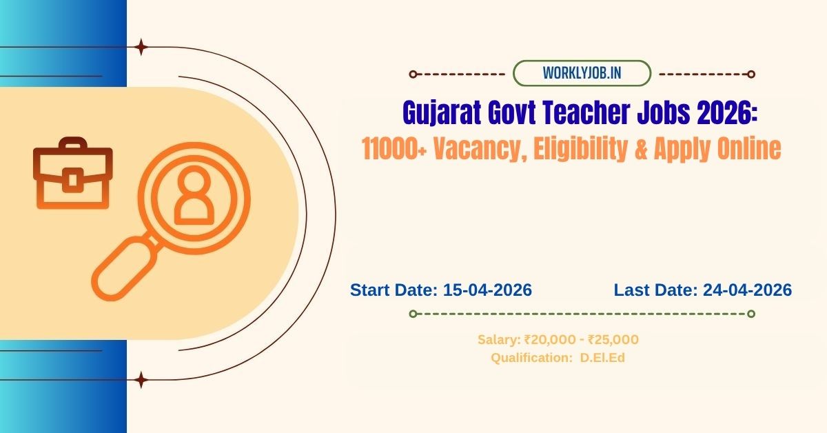 Gujarat Govt Teacher Jobs 2026