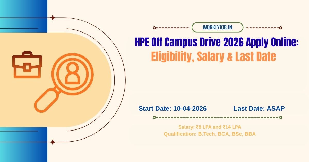 HPE Off Campus Drive 2026 Apply Online
