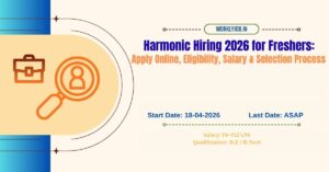 Harmonic Hiring 2026 for Freshers