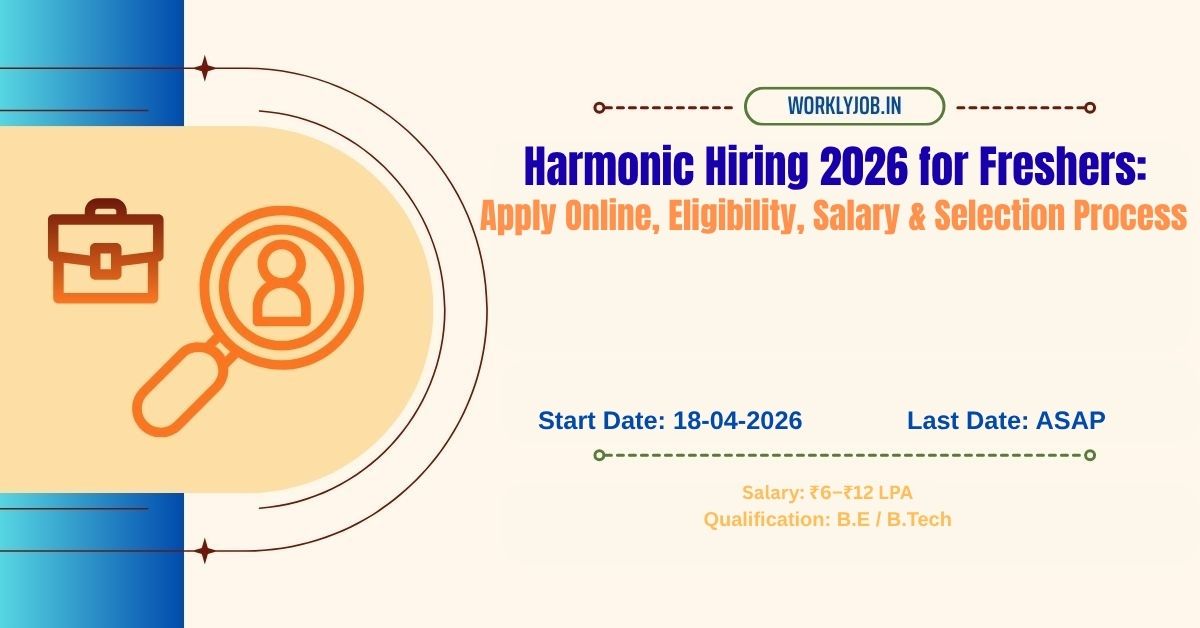 Harmonic Hiring 2026 for Freshers