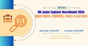 RBI Junior Engineer Recruitment 2026
