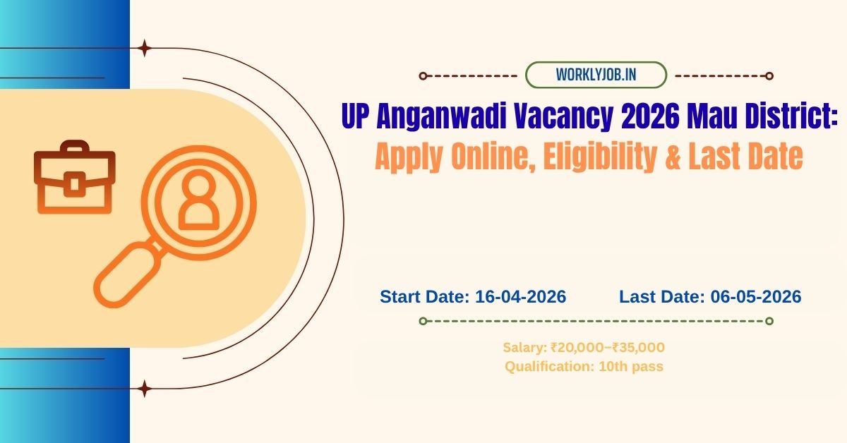 UP Anganwadi Vacancy 2026 Mau District