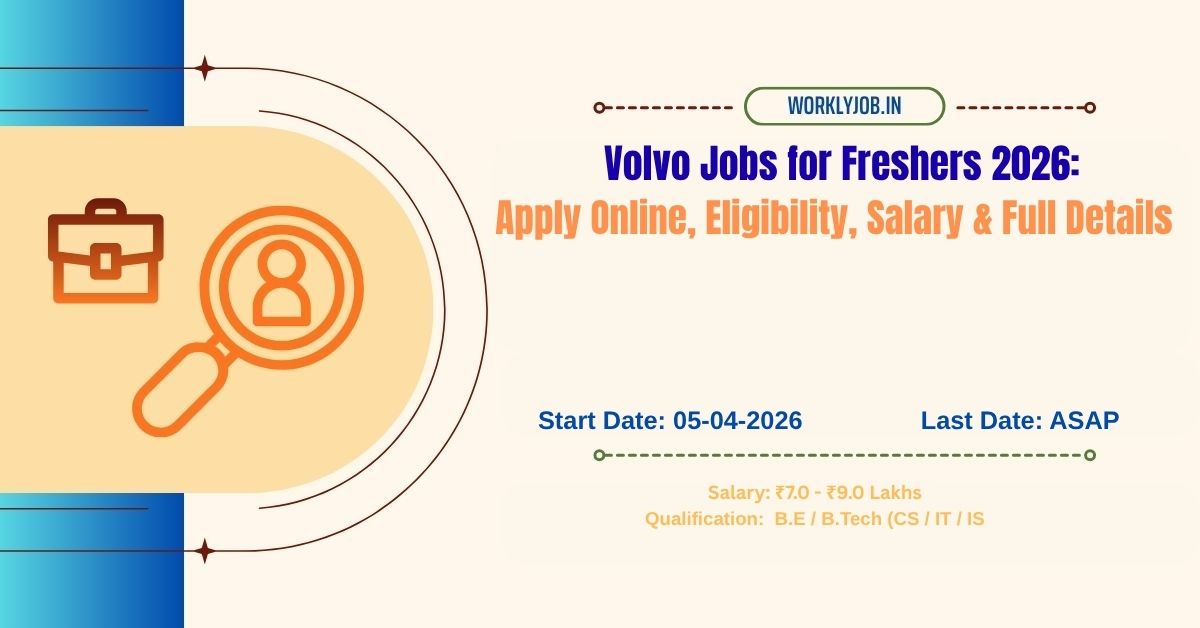 Volvo Jobs for Freshers 2026