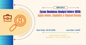 Zycus Business Analyst Intern 2026